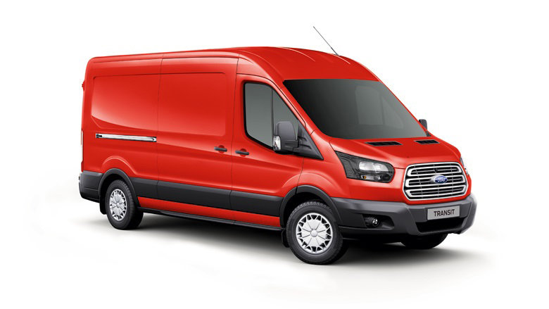 red ford transit